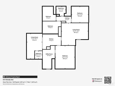 Floorplan - 615 Vervais Ave, Vallejo, CA 94591 photo 1 of 1