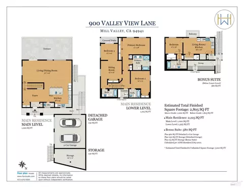 Floorplan - 900 Valley View Ln, Mill Valley, CA 94941 photo 1 of 2