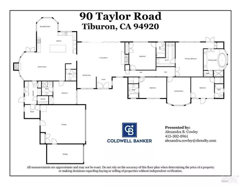 Floorplan - 90 Taylor Rd, Tiburon, CA 94920 photo 2 of 2
