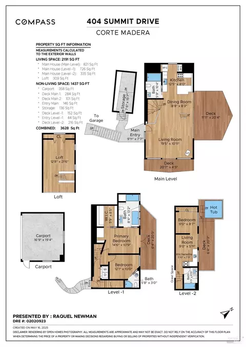 Floorplan - 404 Summit Dr, Corte Madera, CA 94925 photo 1 of 1