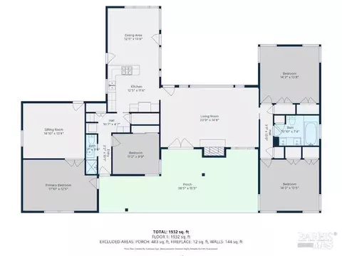 Floorplan - 525 Keyes Ave, Angwin, CA 94508 photo 1 of 1