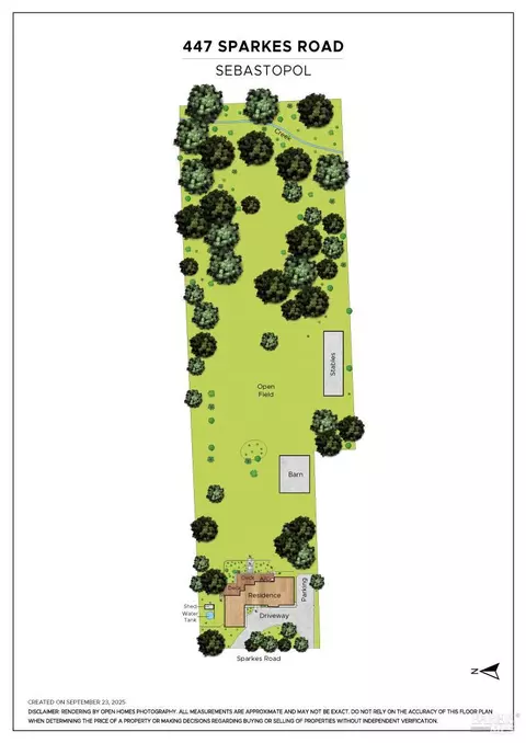 Floorplan - 447 Sparkes Rd, Sebastopol, CA 95472 photo 2 of 2