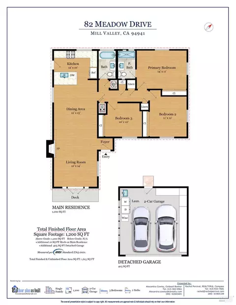 Floorplan - 82 Meadow Dr, Mill Valley, CA 94941 photo 1 of 2