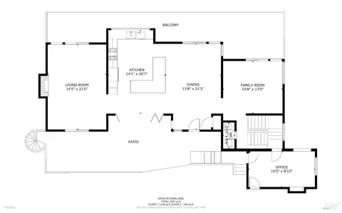 Floorplan - 205 Elinor Ave, Mill Valley, CA 94941 photo 2 of 3