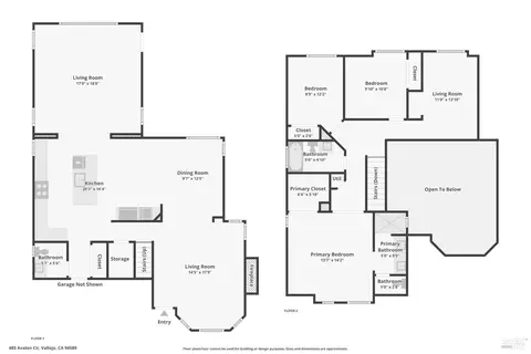 Floorplan - 485 Avalon Cir, Vallejo, CA 94589 photo 1 of 1