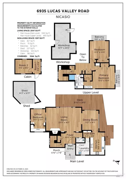 Floorplan - 6935 Lucas Valley Rd, Nicasio, CA 94946 photo 1 of 1