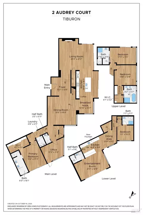 Floorplan - 2 Audrey Ct, Tiburon, CA 94920 photo 1 of 1
