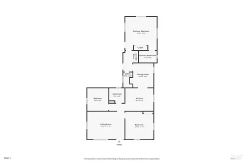 Floorplan - 532 Almond Dr, Vallejo, CA 94589 photo 1 of 1