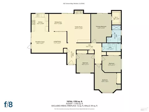 Floorplan - 426 Tamara Way, Windsor, CA 95492 photo 1 of 1