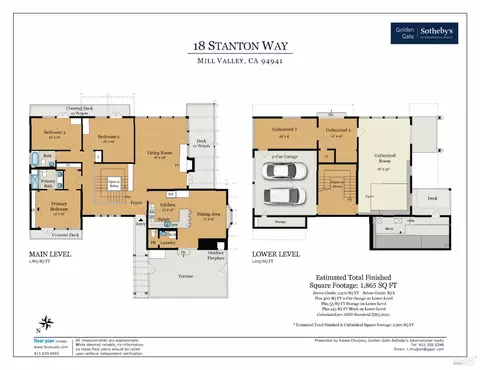 Floorplan - 18 Stanton Way, Mill Valley, CA 94941 photo 1 of 2