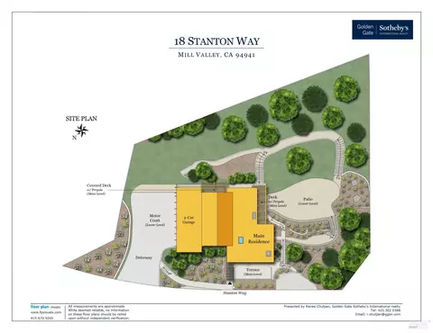 Floorplan - 18 Stanton Way, Mill Valley, CA 94941 photo 2 of 2