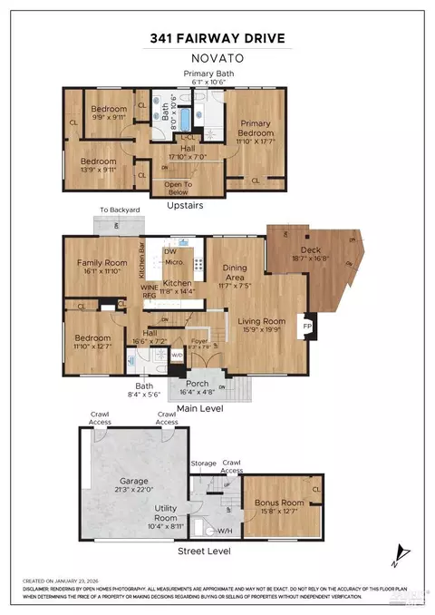 Floorplan - 341 Fairway Dr, Novato, CA 94949 photo 1 of 2