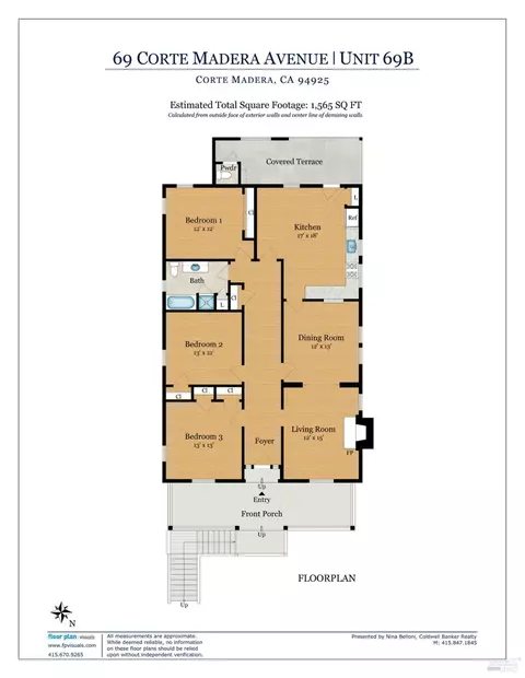 Floorplan - 69 Corte Madera Ave, Corte Madera, CA 94925 photo 2 of 4