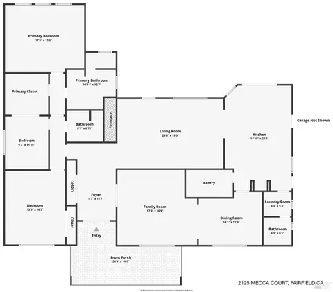 Floorplan - 2125 Mecca Ct, Fairfield, CA 94534 photo 1 of 1