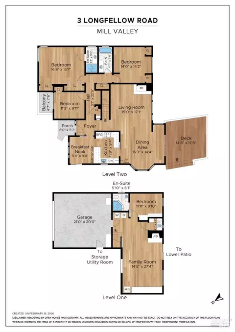 Floorplan - 3 Longfellow Rd, Mill Valley, CA 94941 photo 1 of 2