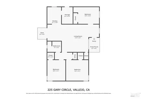 Floorplan - 225 Gary Cir, Vallejo, CA 94591 photo 1 of 1