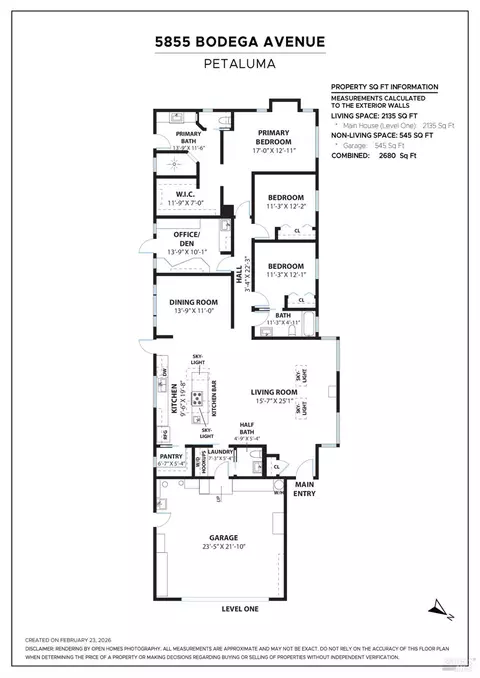 Floorplan - 5855 Bodega Ave, Petaluma, CA 94952 photo 1 of 1