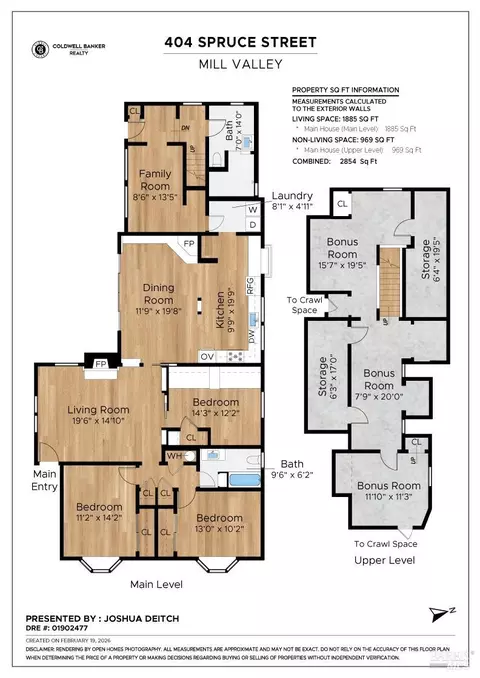 Floorplan - 404 Spruce St, Mill Valley, CA 94941 photo 1 of 2