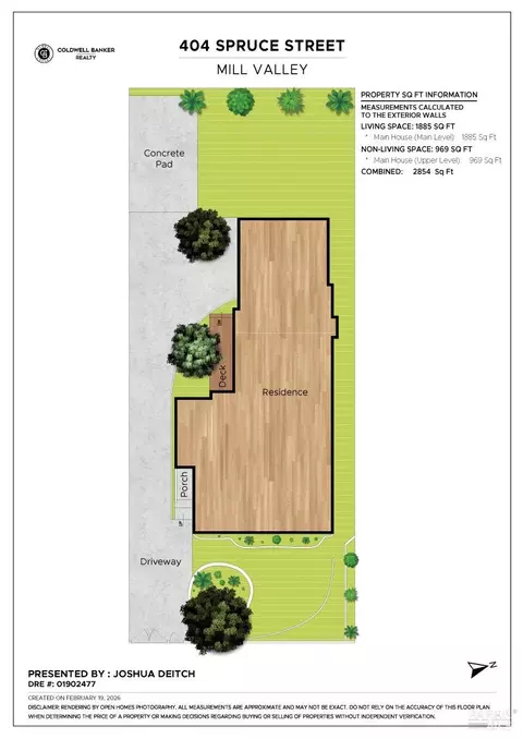 Floorplan - 404 Spruce St, Mill Valley, CA 94941 photo 2 of 2