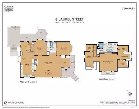Floorplan - 8 Laurel St, Mill Valley, CA 94941 photo 2 of 4