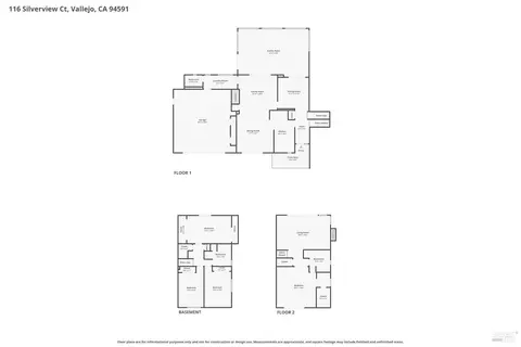 Floorplan - 116 Silverview Ct, Vallejo, CA 94591 photo 1 of 1