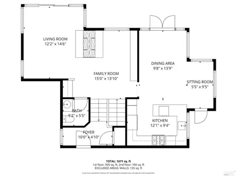 Floorplan - 301 Greene St, Mill Valley, CA 94941 photo 2 of 2
