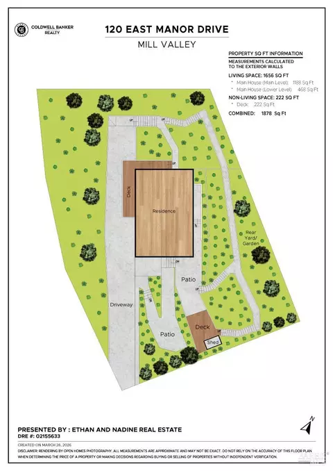 Floorplan - 120 E Manor Dr, Mill Valley, CA 94941 photo 2 of 2