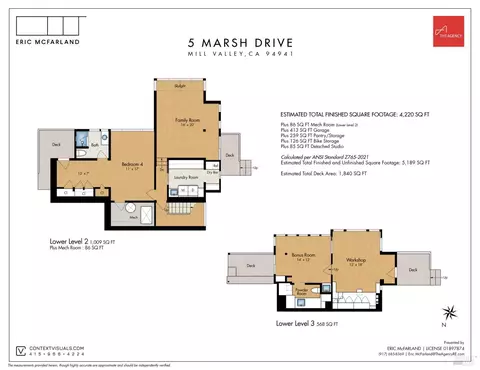Floorplan - 5 Marsh Dr, Mill Valley, CA 94941 photo 2 of 3