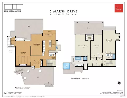 Floorplan - 5 Marsh Dr, Mill Valley, CA 94941 photo 1 of 3