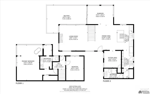 Floorplan - 3100 Muniz Ranch Rd, Jenner, CA 95450 photo 2 of 3
