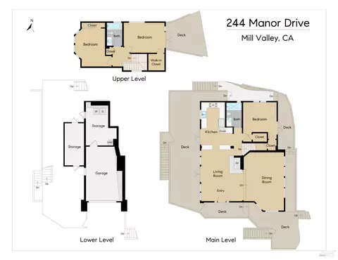 Floorplan - 244 Manor Dr, Mill Valley, CA 94941 photo 2 of 2