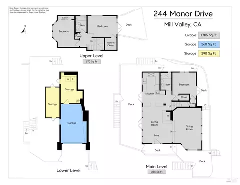 Floorplan - 244 Manor Dr, Mill Valley, CA 94941 photo 1 of 2
