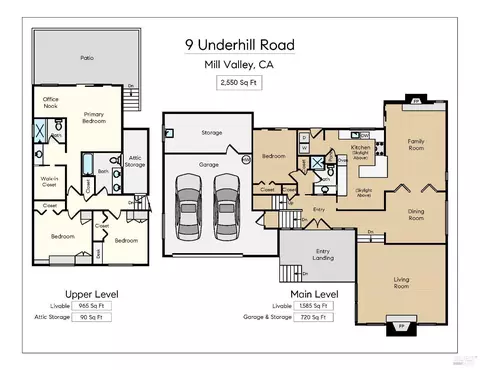 Floorplan - 9 Underhill Rd, Mill Valley, CA 94941 photo 1 of 1