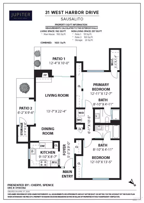 Floorplan - 31 W Harbor Dr, Sausalito, CA 94965 photo 1 of 1