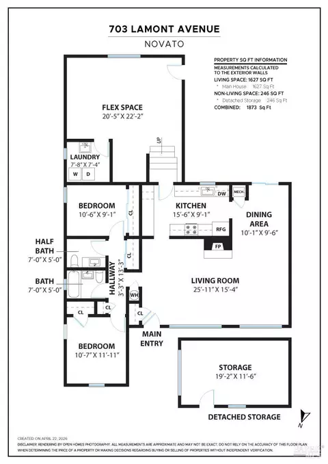 Floorplan - 703 Lamont Ave, Novato, CA 94945 photo 1 of 1