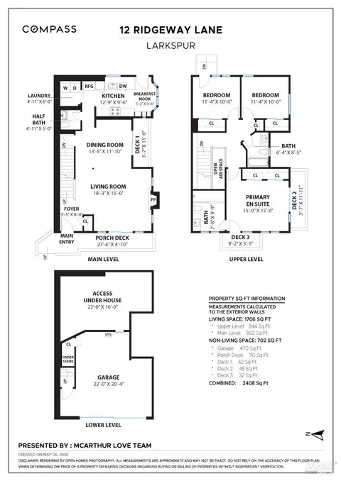 Floorplan - 12 Ridgeway Ln, Larkspur, CA 94939 photo 1 of 2
