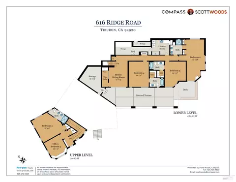 Floorplan - 616 Ridge Rd, Tiburon, CA 94920 photo 3 of 3