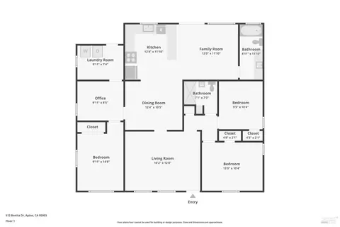Floorplan - 91 Buena Vis, Benicia, CA 94510 photo 1 of 1