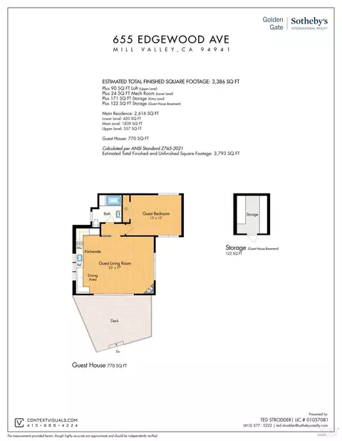 Floorplan - 655 Edgewood Ave, Mill Valley, CA 94941 photo 4 of 4