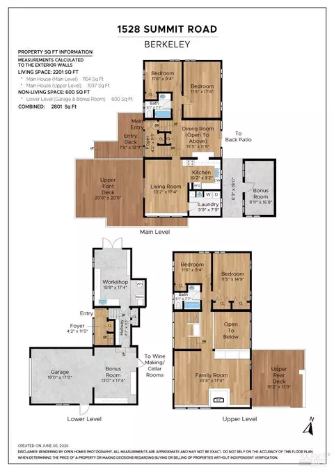 Floorplan - 1528 Summit Rd, Berkeley, CA 94708 photo 1 of 2