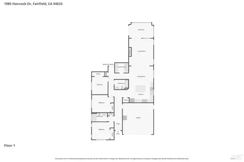 Floorplan - 1985 Hancock Dr, Fairfield, CA 94533 photo 1 of 1
