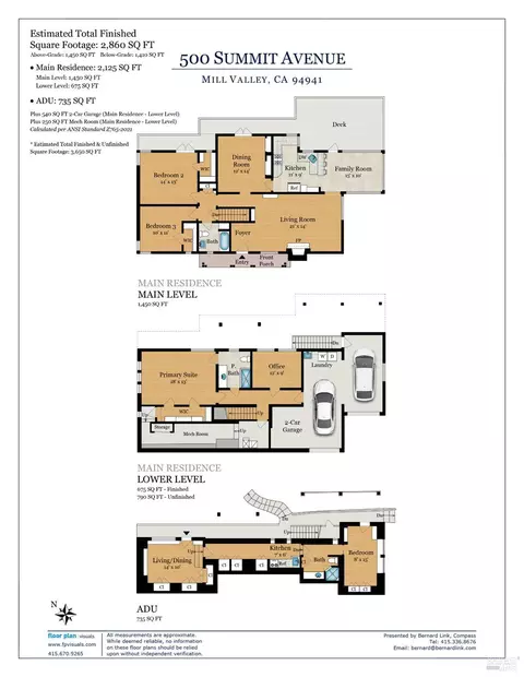Floorplan - 500 Summit Ave, Mill Valley, CA 94941 photo 1 of 2