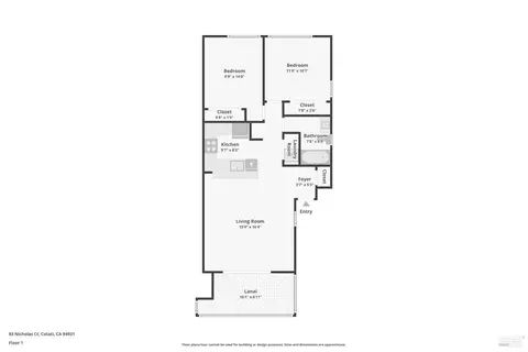 Floorplan - 93 Nicholas Ct, Cotati, CA 94931 photo 1 of 1