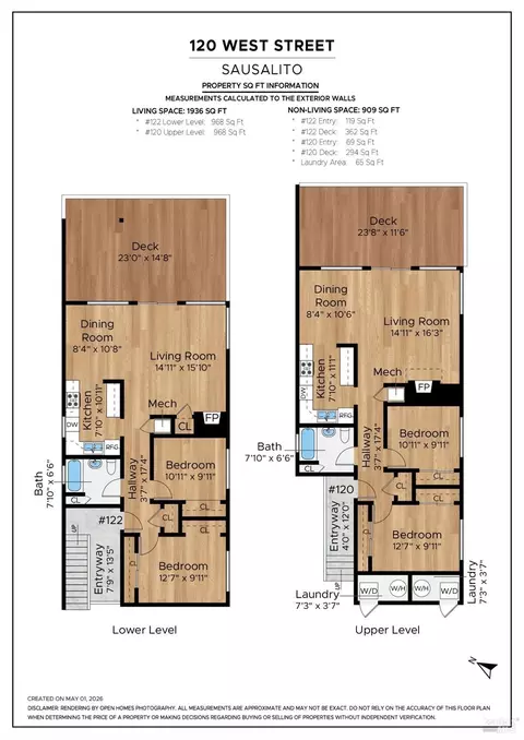 Floorplan - 120-122 West St, Sausalito, CA 94965 photo 1 of 1