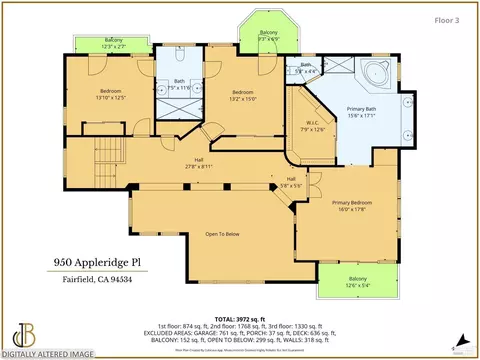 Floorplan - 950 Appleridge Pl, Fairfield, CA 94534 photo 1 of 3
