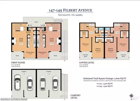 Floorplan - 149 Filbert Ave #147, Sausalito, CA 94965 photo 1 of 2
