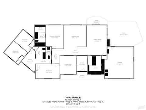 Floorplan - 5 Edgemar Way, Corte Madera, CA 94925 photo 1 of 1