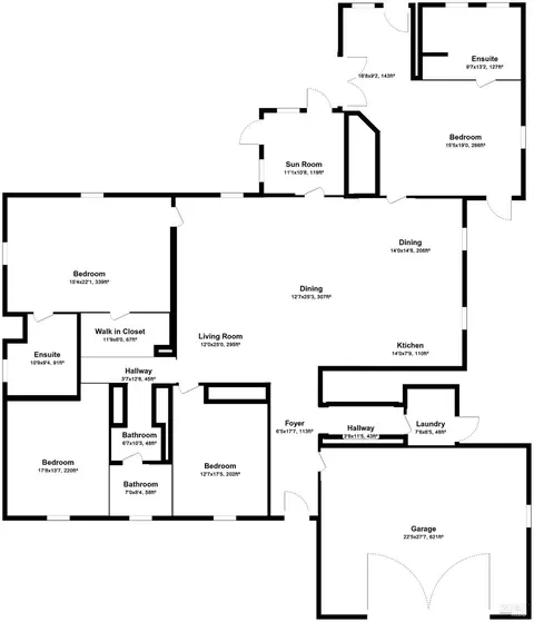 Floorplan - 25843 Bear Ln, Willits, CA 95490 photo 1 of 1