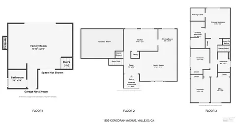 Floorplan - 1305 Corcoran Ave, Vallejo, CA 94589 photo 4 of 4