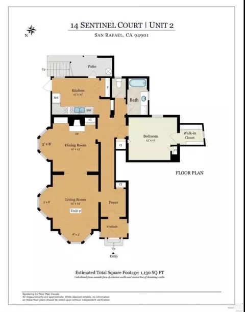 Floorplan - 14 Sentinel Ct, San Rafael, CA 94901 photo 2 of 3